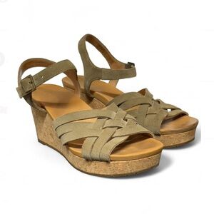 Women's UGG Olive Green Wedge Sandals